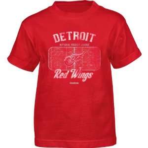  Reebok Detroit Red Wings Youth Local Rink T Shirt 