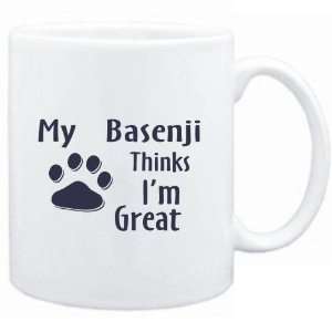  Mug White  MY Basenji THINKS I AM GREAT  Dogs Sports 