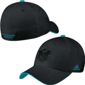  New Orleans Hornets Black Tonal Flex Fit Hat Sports 