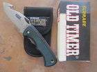 SCHRADE BEAST RHINO 49OT GUTHOOK FOLDING LINERLOCK KNIFE W NYLON 