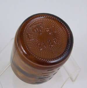 Vintage Clapps Baby Milk Bottle Dark Amber Brown Glass 4 oz Medicine 