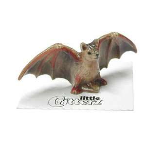 BAT Brown flaps wings Pulse New Figurine MINIATURE Porcelain LITTLE 