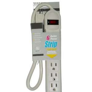  6 Outlet Power Strip UL Listed Case Pack 40 Arts, Crafts 