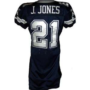 Julius Jones #21 Cowboys Game Issued Navy Jersey (Tagged 2006)