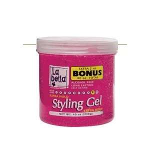  La Bella Styling Gel Extra Hold (Pink) 40 oz   Gel Para El 