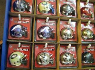 New NFL Mini Helmet STORE DISPLAY LOT 144pc Riddell  
