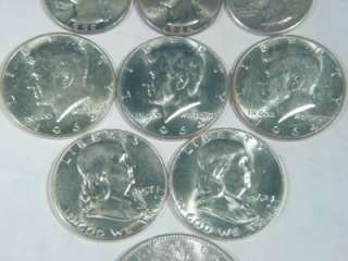 Morgan Silver Dollar Franklin Kennedy Half Dollar Washington Quarter 