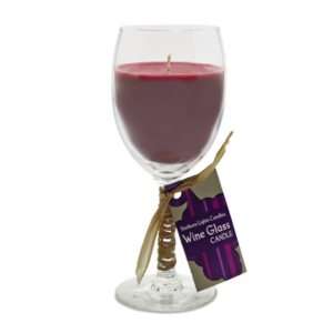   Northern Lights Candles   Wine Glass Candle   Red Wine
