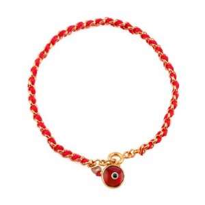  Kabbalah Red String Bracelet woven in Gold with Red Lucky 