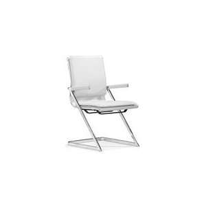  Zuo Modern Lider Plus Conference Chair in White Office 
