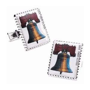 Liberty Bell Stamp Cufflinks