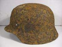 WW2 GERMAN M 40 HELMET FROM BATTLE OF KURLAND  