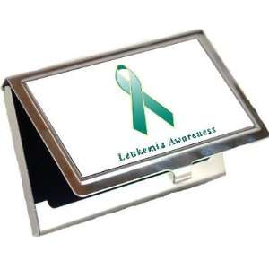  Leukemia Awareness Ribbon Business Card Holder Office 
