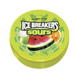 Ice Breakers Sours (Green Apple, Tangerine & Watermelon), 1.5 Ounce 