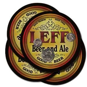  LEFF Family Name Beer & Ale Coasters 