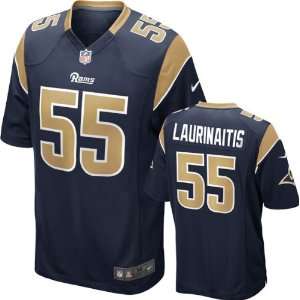 James Laurinaitis Jersey Home Navy Game Replica #55 Nike St. Louis 