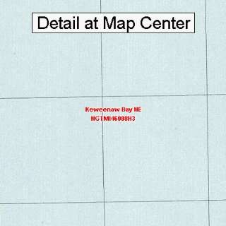  USGS Topographic Quadrangle Map   Keweenaw Bay NE 