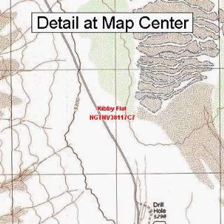   Topographic Quadrangle Map   Kibby Flat, Nevada (Folded/Waterproof
