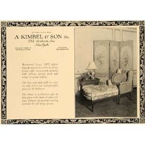  1923 Ad A Kimbel Son Beechwood Louis XVI Chaise Lounge 