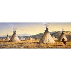  Lakota Village Wall Mural