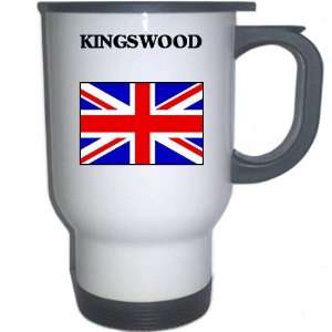  UK/England   KINGSWOOD White Stainless Steel Mug 