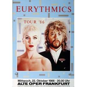  Eurythmics   Revenge 1986   CONCERT   POSTER from GERMANY 