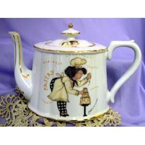  Lady Pastry Chef Porcelain Teapot