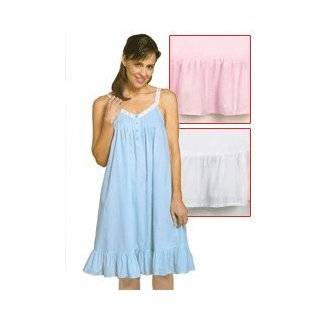 Womens Cotton Full Length Sleeveless Nightgown   Sleepwear with Wide 