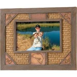  Big Sky Pinecone Tooled Picture Frame
