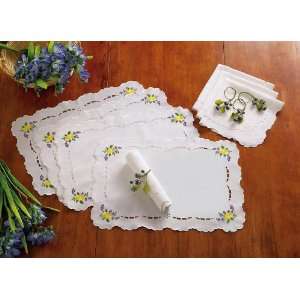  Spring Floral Accent 12 Pc Table Linen Set By Collections 