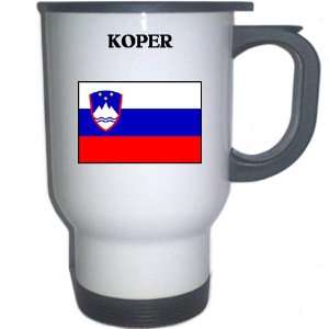  Slovenia   KOPER White Stainless Steel Mug Everything 