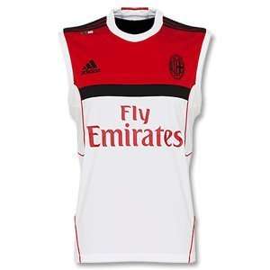  11 12 AC Milan Sleeveless Top   Red/White Sports 