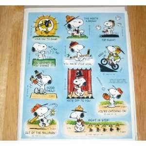  Hallmark Peanuts Snoopy Scout Scouting 2 Sheets Reward 