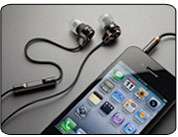 Listen to music or make phone calls through your smartphone with the 