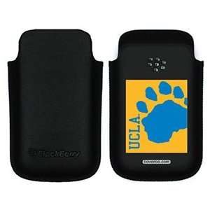  UCLA Pawprint Full on BlackBerry Leather Pocket Case  