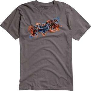  Fox Racing Youth Alarmed T Shirt   Medium/Dark Grey 