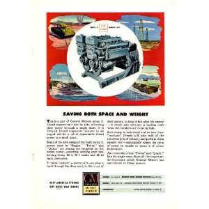  1945 Ad General Motors Series 71 Diesel Engine Marine Unit 