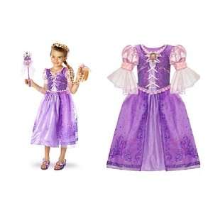   Tangled Featuring Rapunzel Costume Dress for Girls 