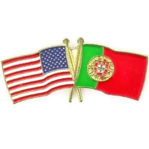  USA & Portugal Flag Pin Jewelry