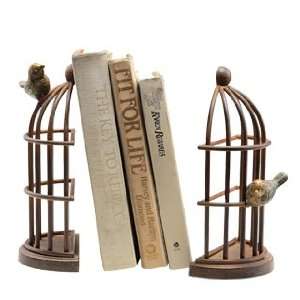 Bird Cage Bookends