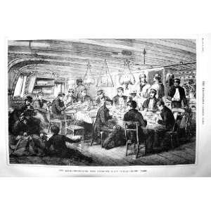 1856 GUN ROOM MIDSHIPMEN MESS BREAKFAST SHIP CAESAR