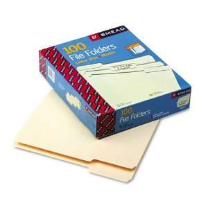 Smead   File Folders, 1/3 Cut Assorted, 1 Ply Top Tab, Letter, Manila 