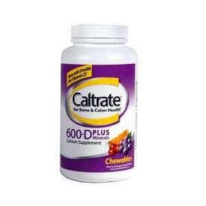  Caltrate 600+D Plus Minerals Chewables Fruit 90 Health 