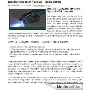  RC Helicopter Reviews Kindle Store RC Helicopter Reviews
