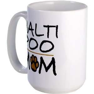 Maltipoo Mom Pets Large Mug by  