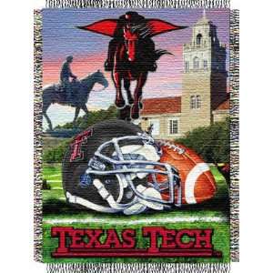 Texas Tech Red Raiders Woven Tapestry NCAA Throw (Home Field Advantage 