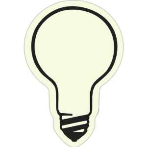  Light Bulb   Glow in the dark magnet with vinyl surface 