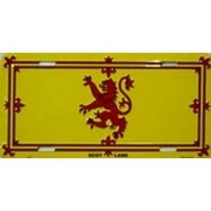 Scotland Lion Flag License Plate Plates Tags Tag auto vehicle car 