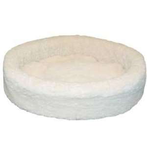  Furhaven Sherpa Cup Cat Bed Cream 18 Inches