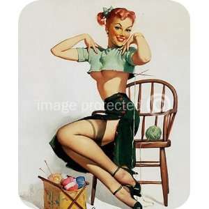  Spicy Yarn Vintage Gil Elvgren Sexy Pinup Girl MOUSE PAD 